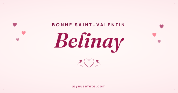 Image « Bonne Saint-Valentin Belinay » au format large