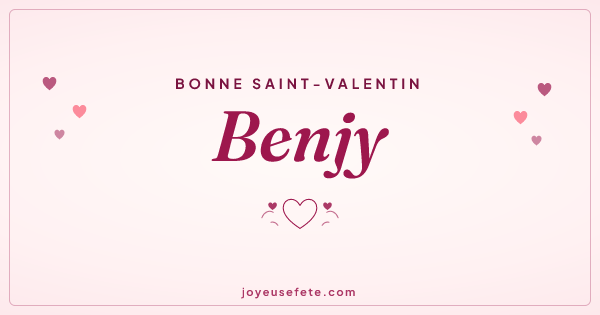 Image « Bonne Saint-Valentin Benjy » au format large