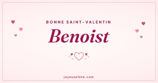Image « Bonne Saint-Valentin Benoist » au format large