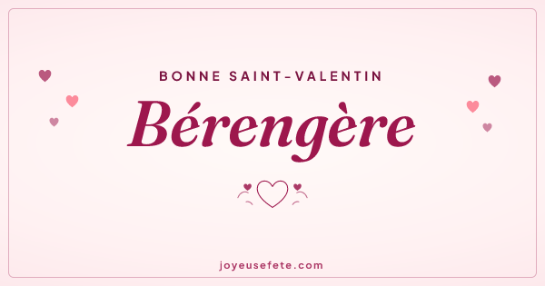 Image « Bonne Saint-Valentin Bérengère » au format large