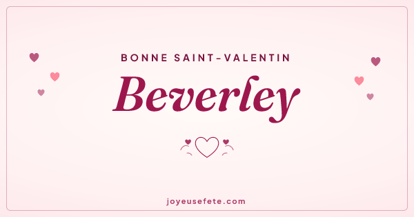 Image « Bonne Saint-Valentin Beverley » au format large