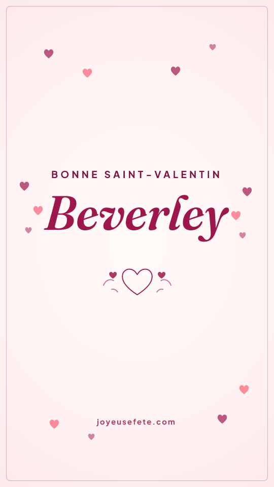 Image « Bonne Saint-Valentin Beverley » au format story