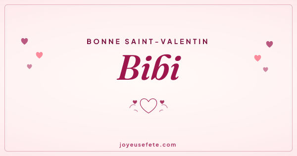 Image « Bonne Saint-Valentin Bibi » au format large