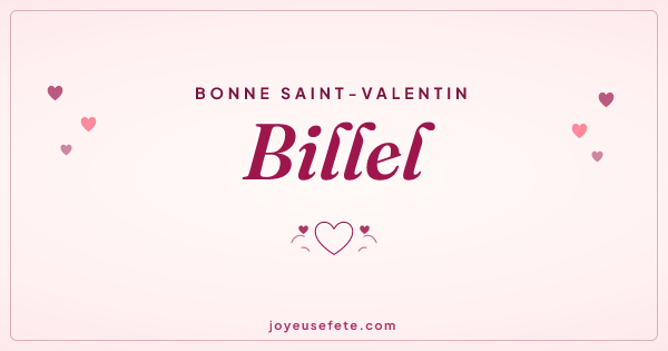 Image « Bonne Saint-Valentin Billel » au format large