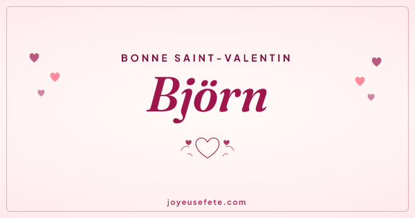 Image « Bonne Saint-Valentin Björn » au format large