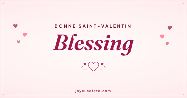 Image « Bonne Saint-Valentin Blessing » au format large