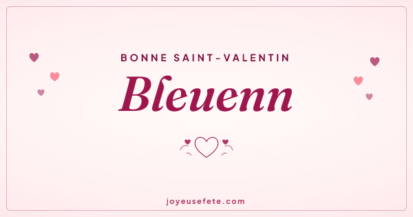 Image « Bonne Saint-Valentin Bleuenn » au format large
