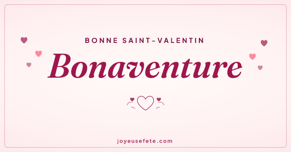 Image « Bonne Saint-Valentin Bonaventure » au format large