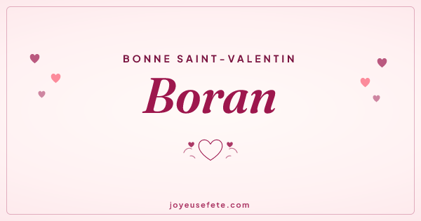 Image « Bonne Saint-Valentin Boran » au format large