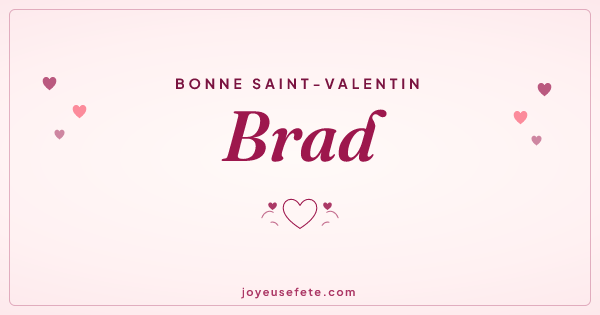 Image « Bonne Saint-Valentin Brad » au format large
