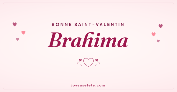 Image « Bonne Saint-Valentin Brahima » au format large