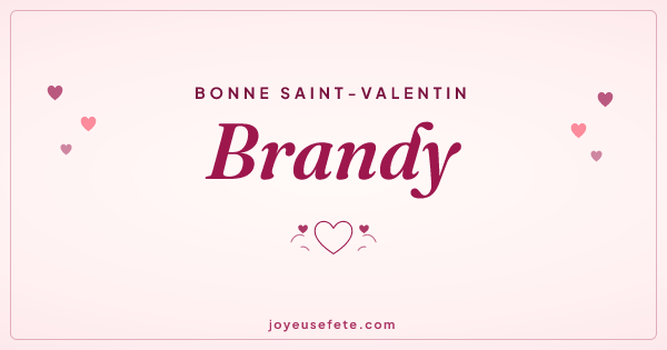 Image « Bonne Saint-Valentin Brandy » au format large