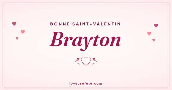 Image « Bonne Saint-Valentin Brayton » au format large