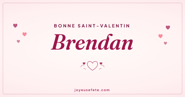 Image « Bonne Saint-Valentin Brendan » au format large
