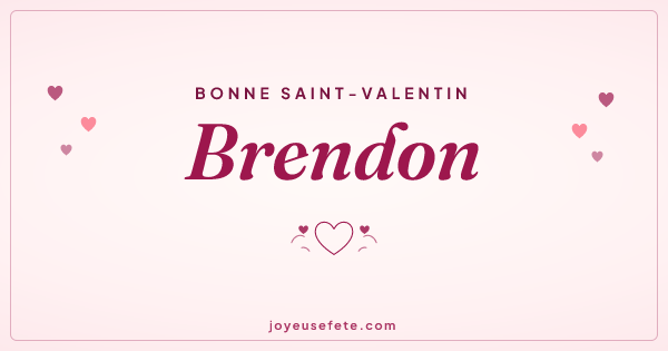 Image « Bonne Saint-Valentin Brendon » au format large