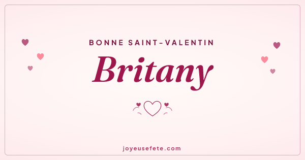 Image « Bonne Saint-Valentin Britany » au format large