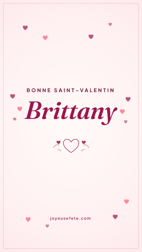 Image « Bonne Saint-Valentin Brittany » au format story