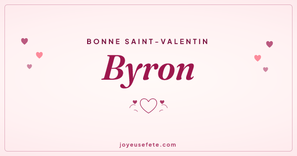 Image « Bonne Saint-Valentin Byron » au format large