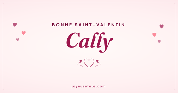 Image « Bonne Saint-Valentin Cally » au format large