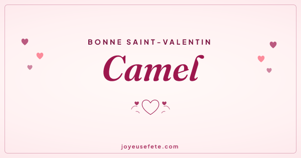 Image « Bonne Saint-Valentin Camel » au format large