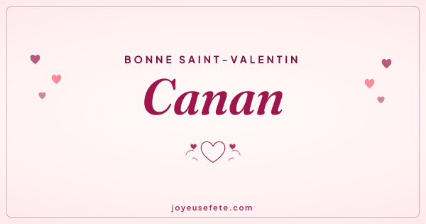 Image « Bonne Saint-Valentin Canan » au format large