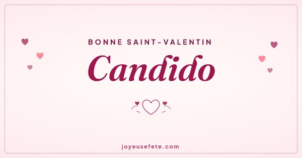Image « Bonne Saint-Valentin Candido » au format large