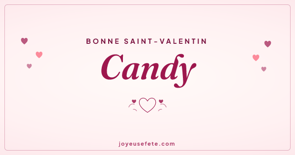 Image « Bonne Saint-Valentin Candy » au format large