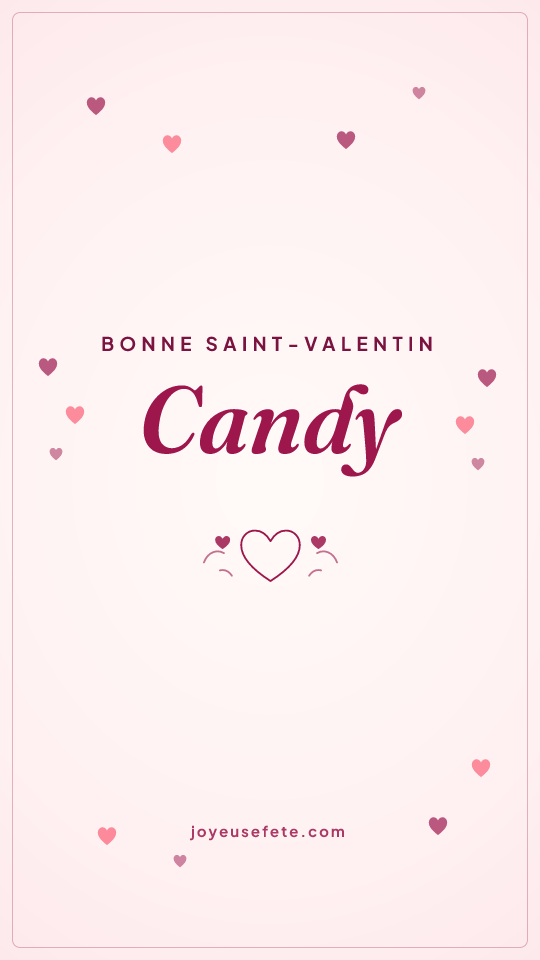Image « Bonne Saint-Valentin Candy » au format story