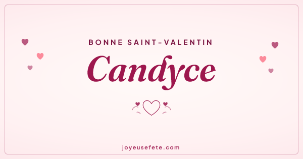 Image « Bonne Saint-Valentin Candyce » au format large
