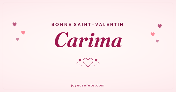 Image « Bonne Saint-Valentin Carima » au format large