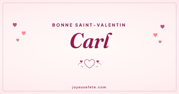 Image « Bonne Saint-Valentin Carl » au format large
