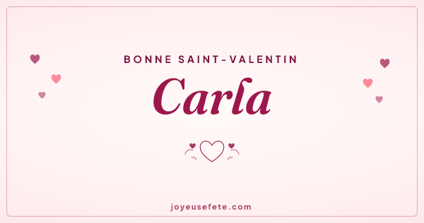 Image « Bonne Saint-Valentin Carla » au format large