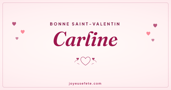 Image « Bonne Saint-Valentin Carline » au format large
