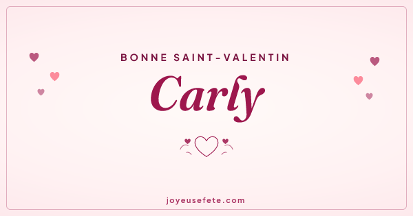 Image « Bonne Saint-Valentin Carly » au format large