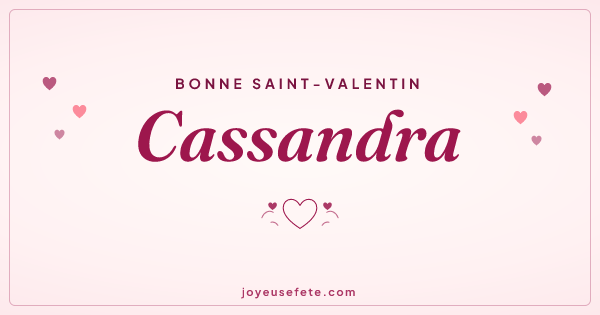 Image « Bonne Saint-Valentin Cassandra » au format large