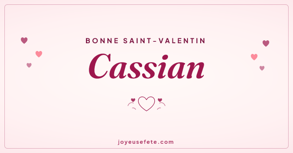Image « Bonne Saint-Valentin Cassian » au format large