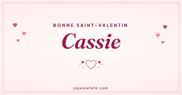 Image « Bonne Saint-Valentin Cassie » au format large