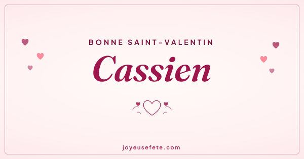 Image « Bonne Saint-Valentin Cassien » au format large