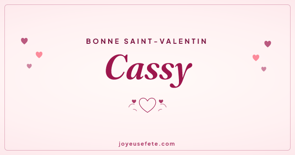 Image « Bonne Saint-Valentin Cassy » au format large