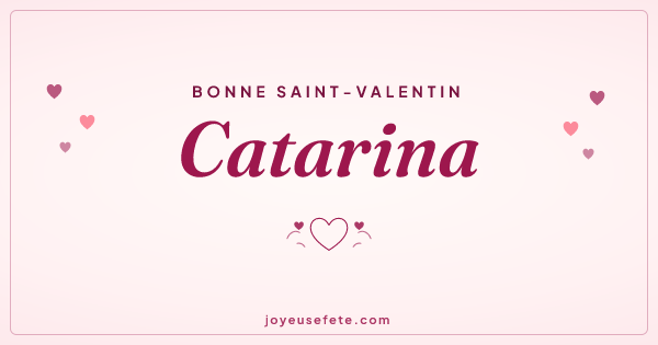 Image « Bonne Saint-Valentin Catarina » au format large