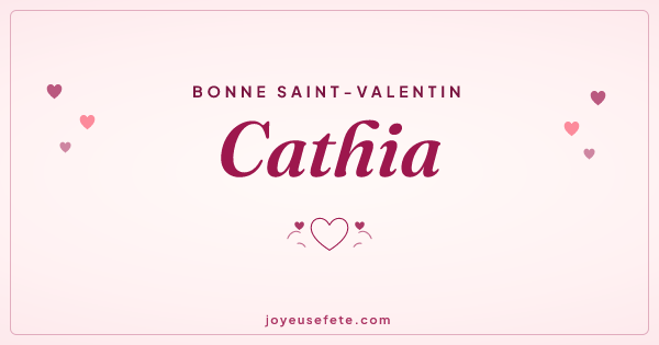 Image « Bonne Saint-Valentin Cathia » au format large