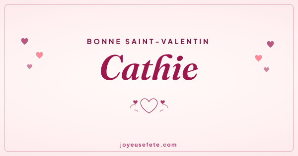 Image « Bonne Saint-Valentin Cathie » au format large