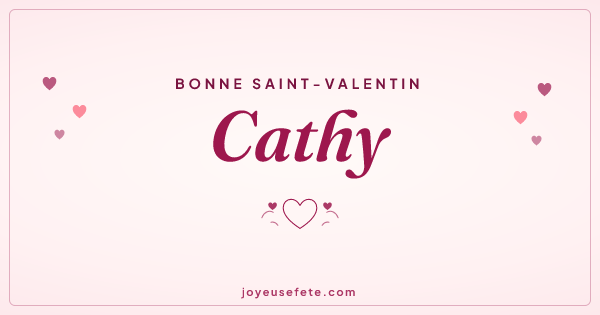 Image « Bonne Saint-Valentin Cathy » au format large