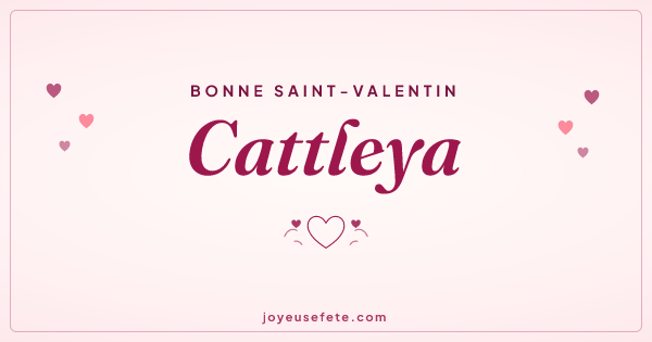 Image « Bonne Saint-Valentin Cattleya » au format large