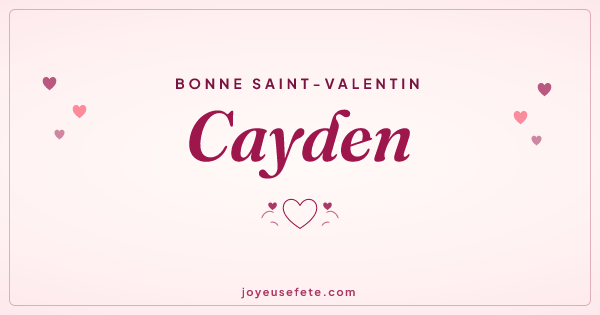 Image « Bonne Saint-Valentin Cayden » au format large