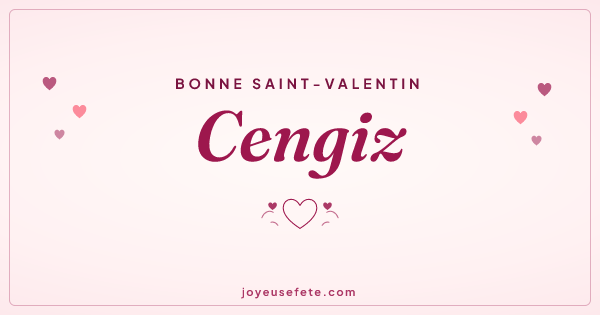 Image « Bonne Saint-Valentin Cengiz » au format large