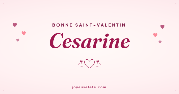 Image « Bonne Saint-Valentin Cesarine » au format large