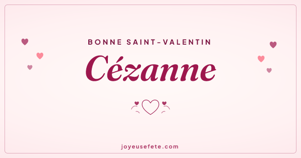 Image « Bonne Saint-Valentin Cézanne » au format large