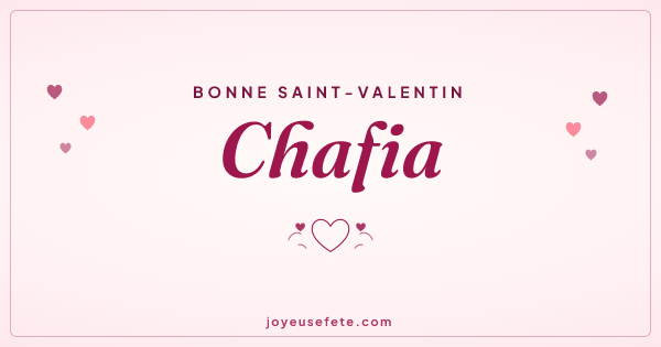 Image « Bonne Saint-Valentin Chafia » au format large