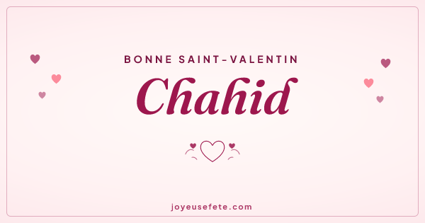 Image « Bonne Saint-Valentin Chahid » au format large